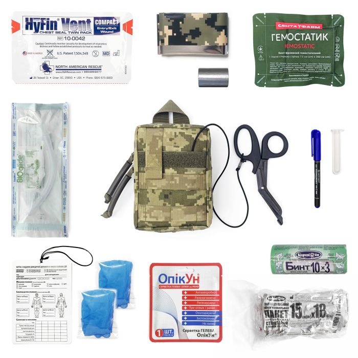Тактична аптечка Аскет RSMH швидкого скиду піксель