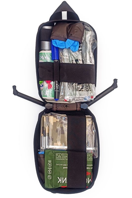 Аптечка тактична військова Аскет-CAT RSMH з системою швидкого скиду чорна