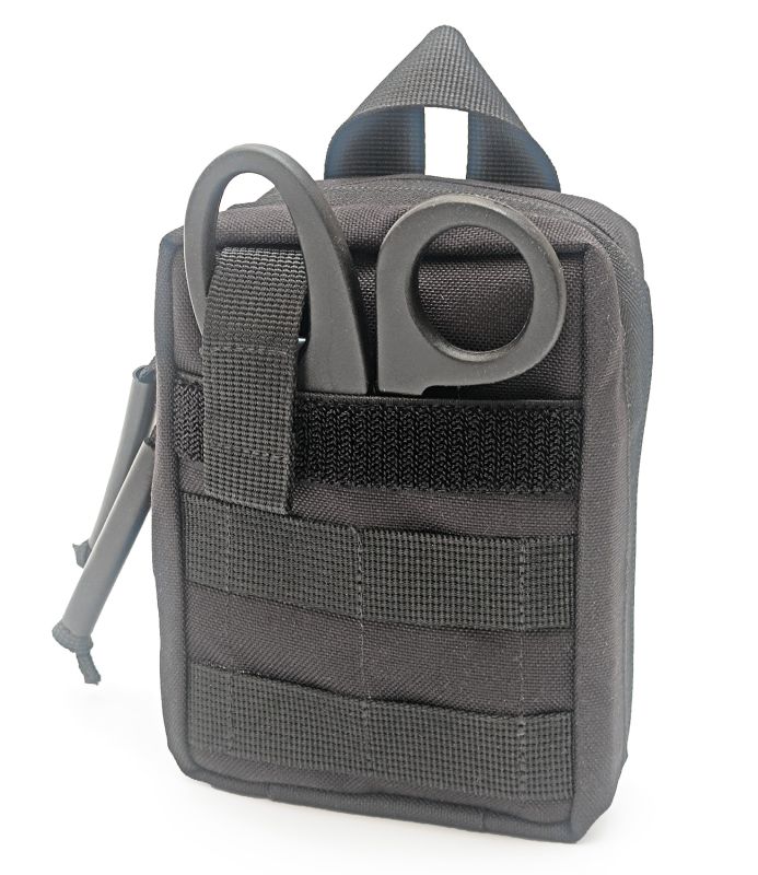 Аптечка тактична військова Аскет RSMH з системою швидкого скиду чорна