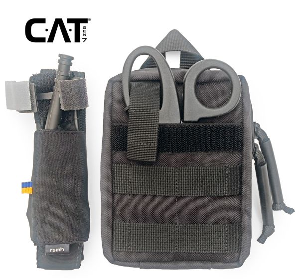 Аптечка тактична військова Аскет-CAT RSMH з системою швидкого скиду чорна