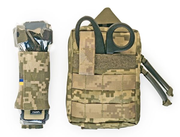 Тактична аптечка Аскет RSMH швидкого скиду піксель