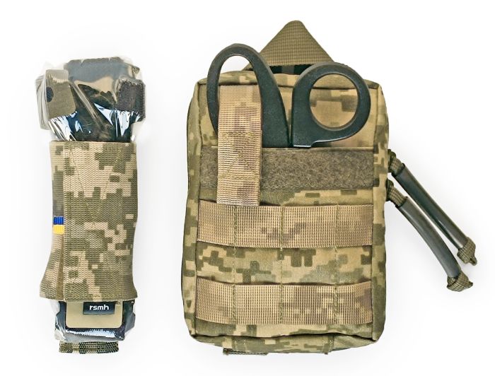 Тактична аптечка Аскет RSMH швидкого скиду піксель