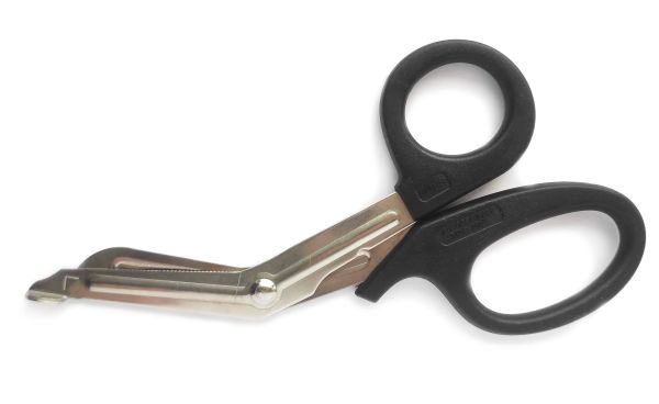 Ножиці тактичні атравматичні сірі 19см