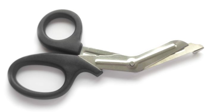 Ножиці тактичні атравматичні сірі 19см