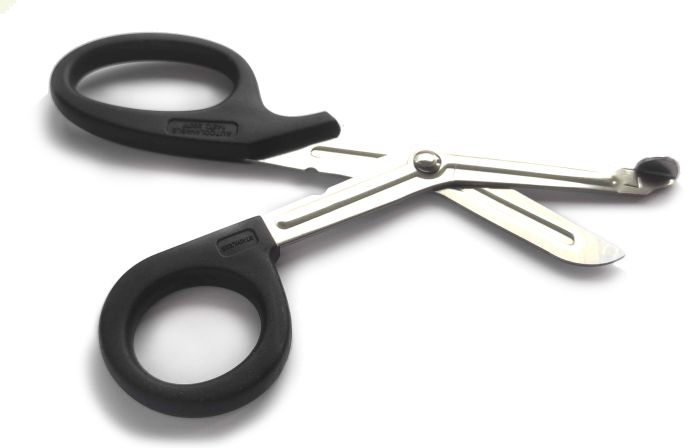 Ножиці тактичні атравматичні сірі 19см