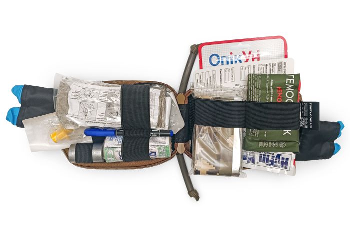 Аптечка тактична військова Аскет-CAT RSMH з системою швидкого скиду чорна