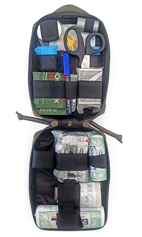 Тактична аптечка розширеної комплектації RSMH DNIPRO хижак без турнікета