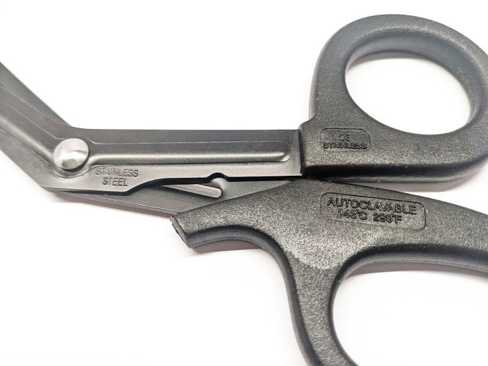 Ножиці тактичні атравматичні чорні 19см